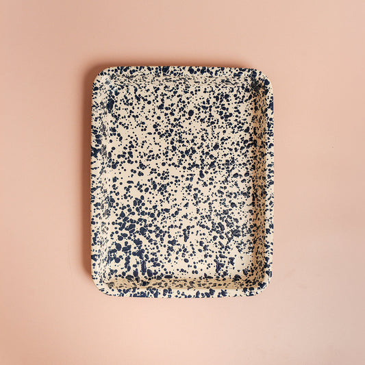 Small Splatter Rectangle Tray