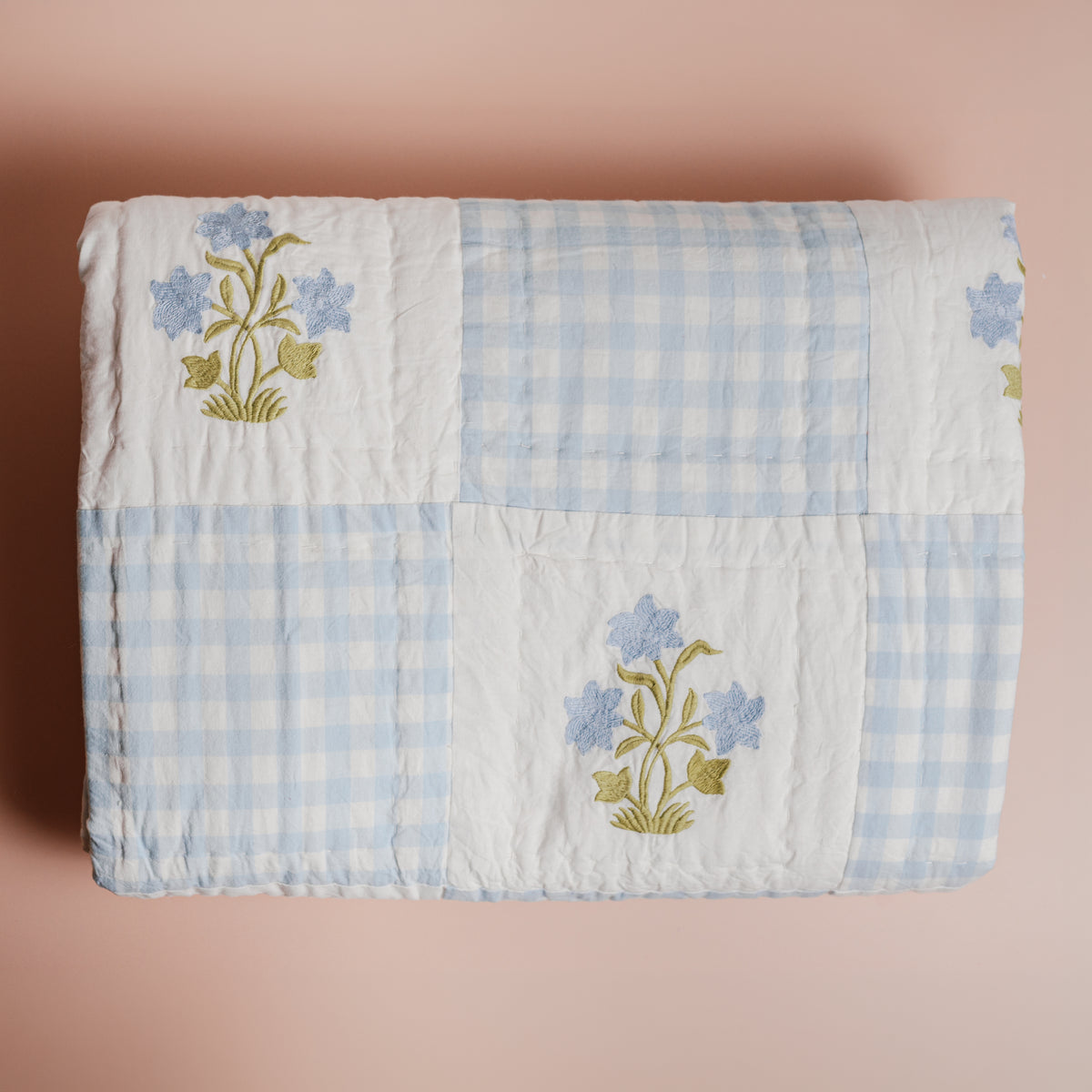 Dorothy Blue Quilted Blanket