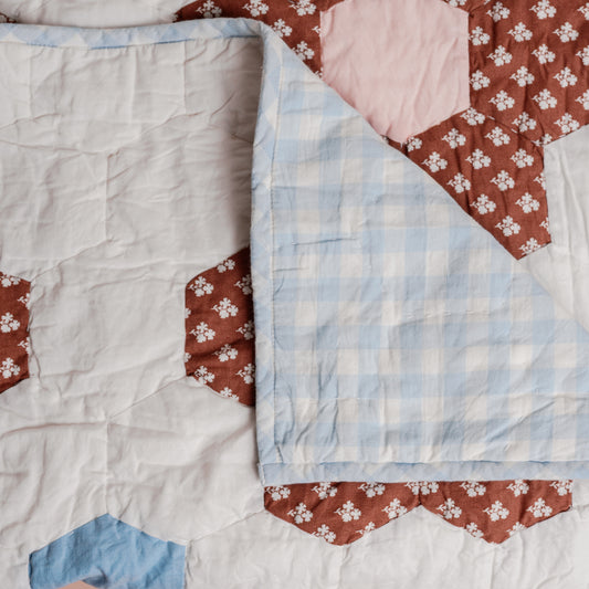 Constance Chocolate Quilted Blanket