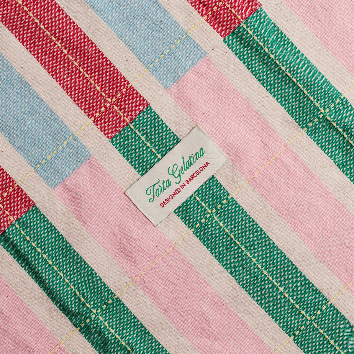 Long Striped Apron
