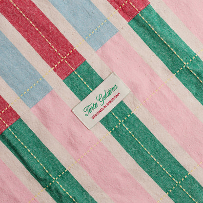 Long Striped Apron