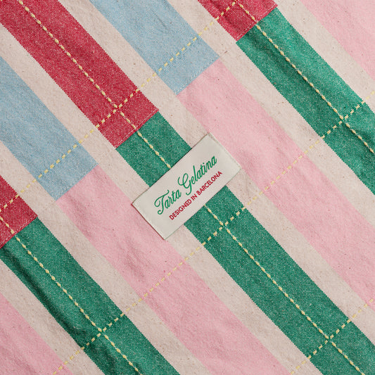 Long Striped Apron