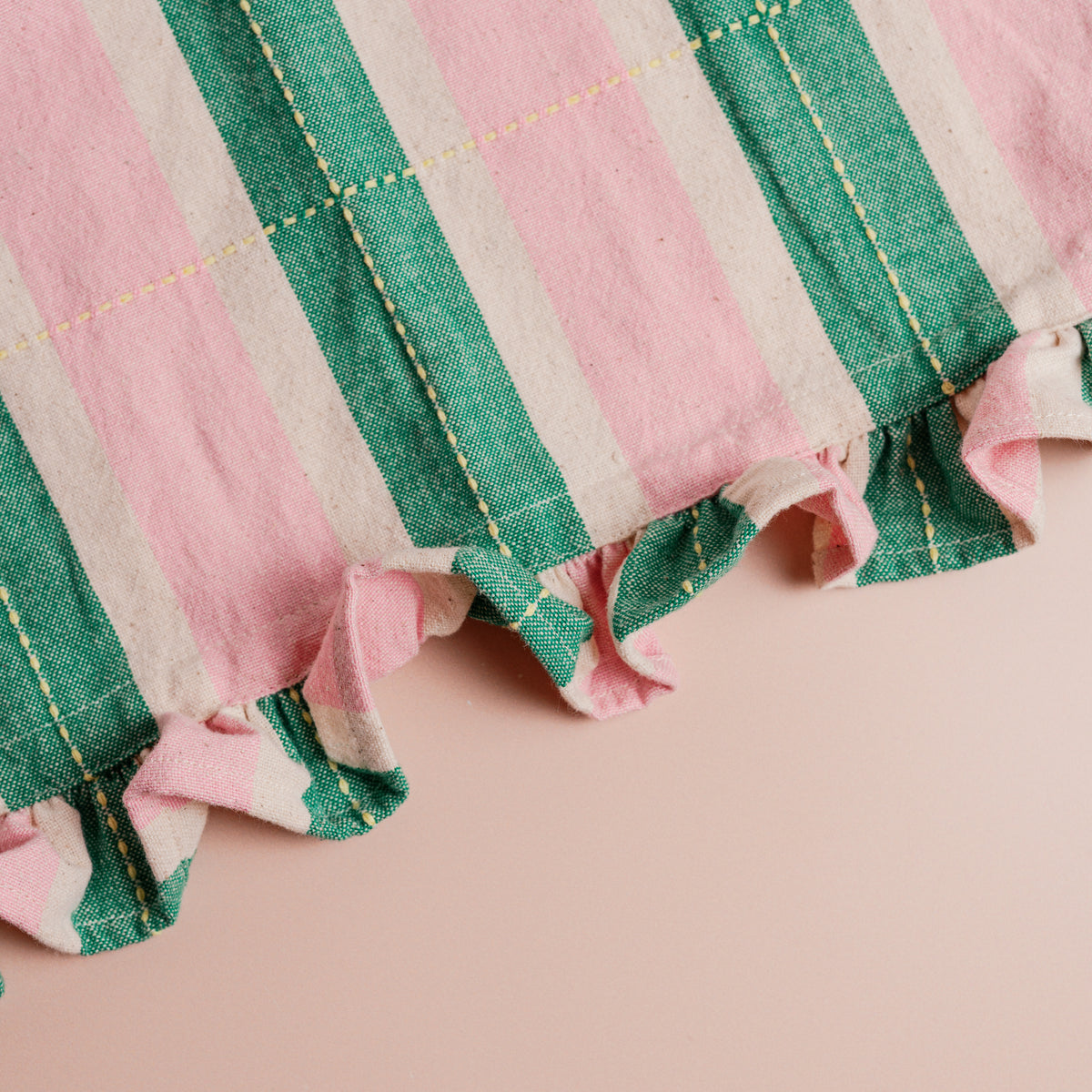 Long Striped Apron