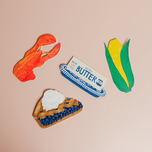 Lobster Dinner Die-Cut Card Set