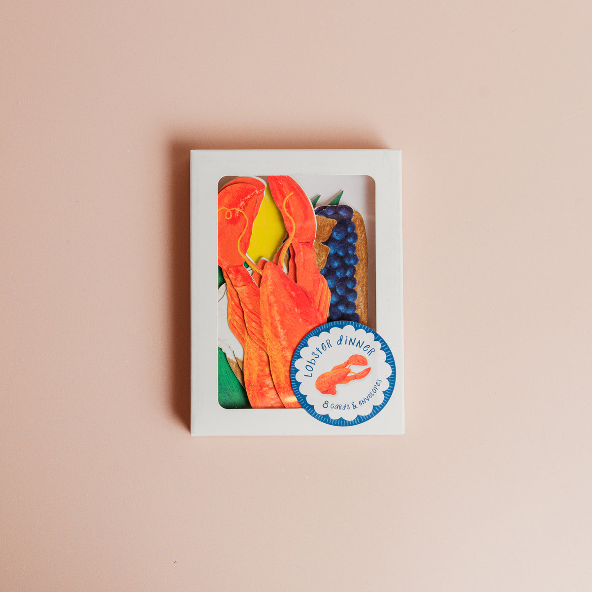 Lobster Dinner Die-Cut Card Set
