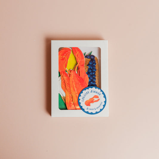 Lobster Dinner Die-Cut Card Set