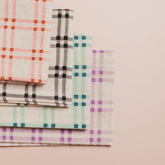 Grid Pattern Napkins