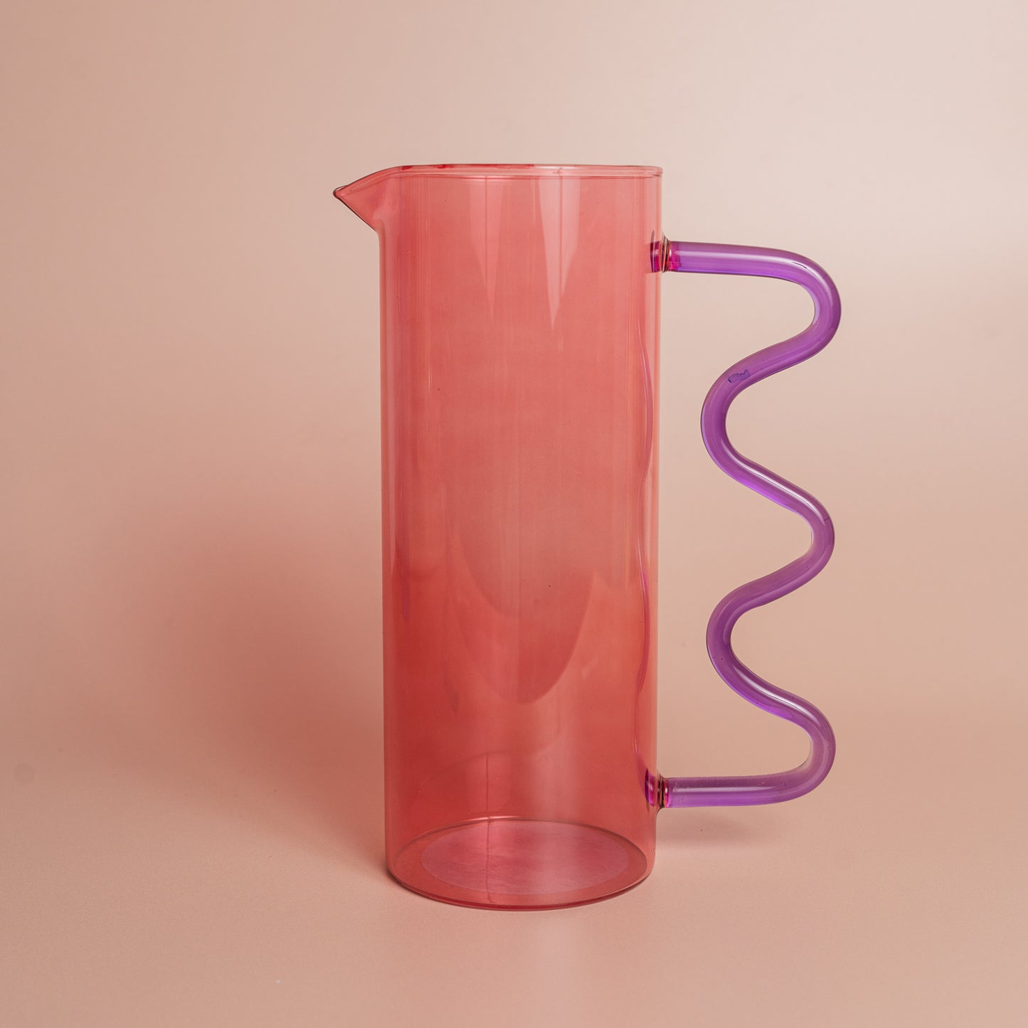 Pink Squiggle Pitcher