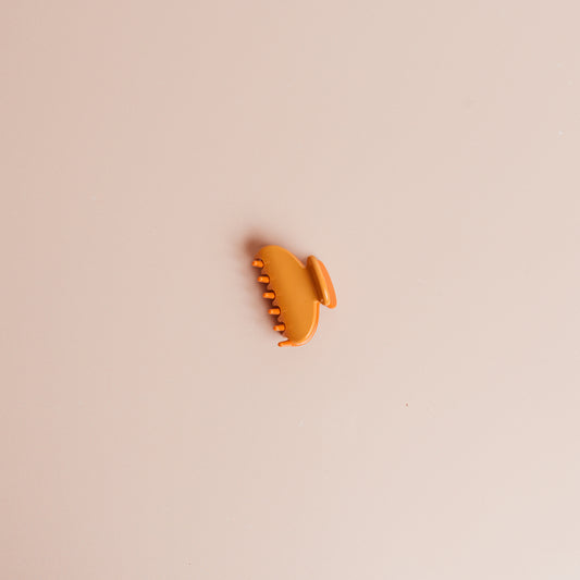 Two Tone Orange Hair Claw Clip | 2" Small