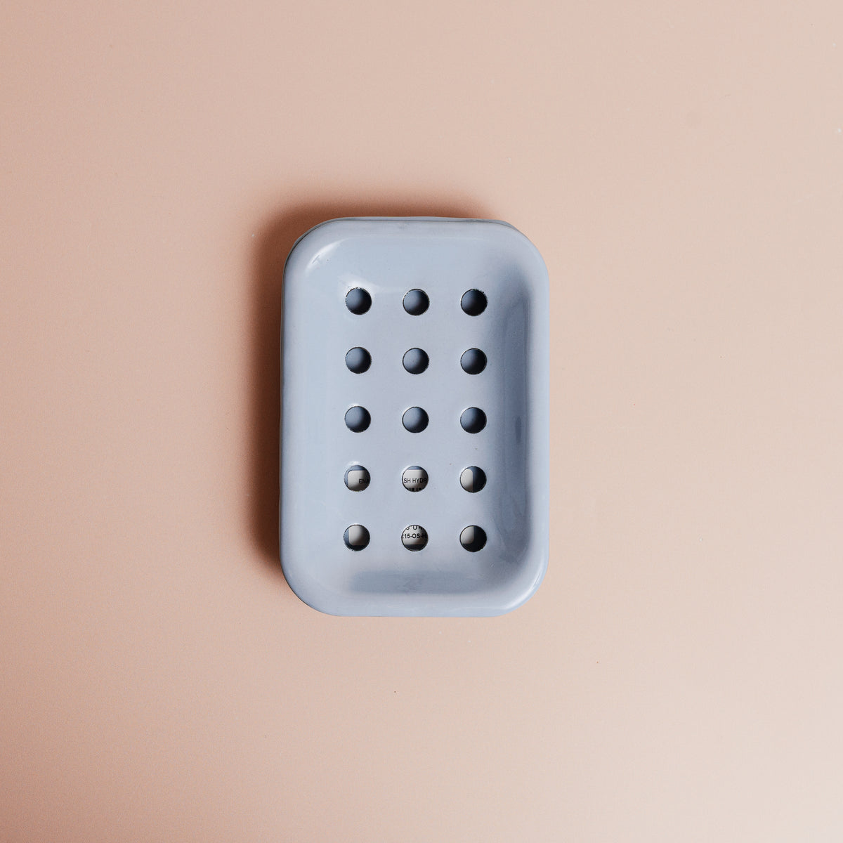 Hydrangea Blue Enamel Soap Dish