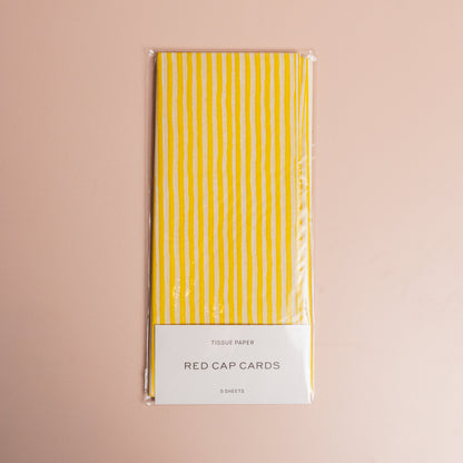 Yellow Stripe tissue paper