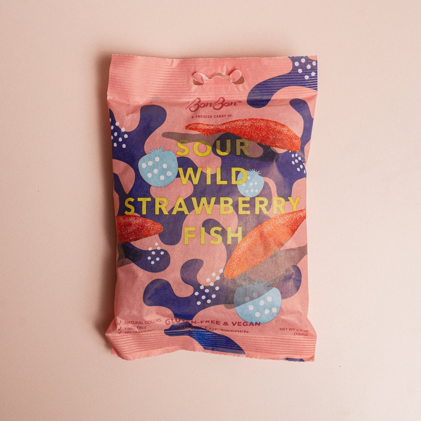 BonBon Sour Wild Strawberry Fish