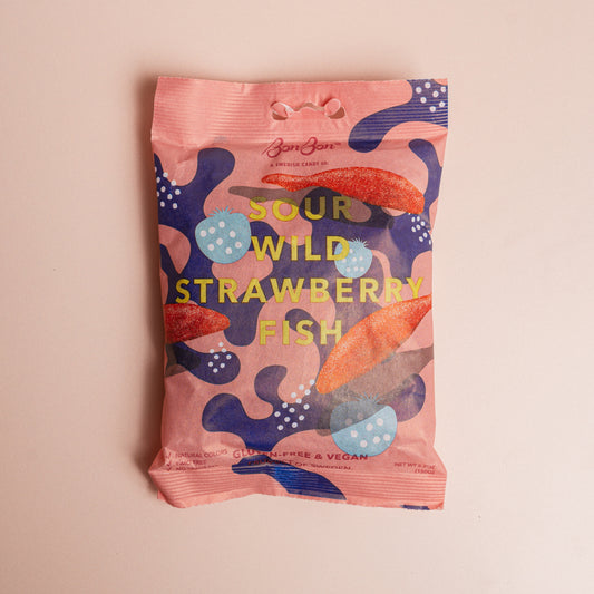 BonBon Sour Wild Strawberry Fish