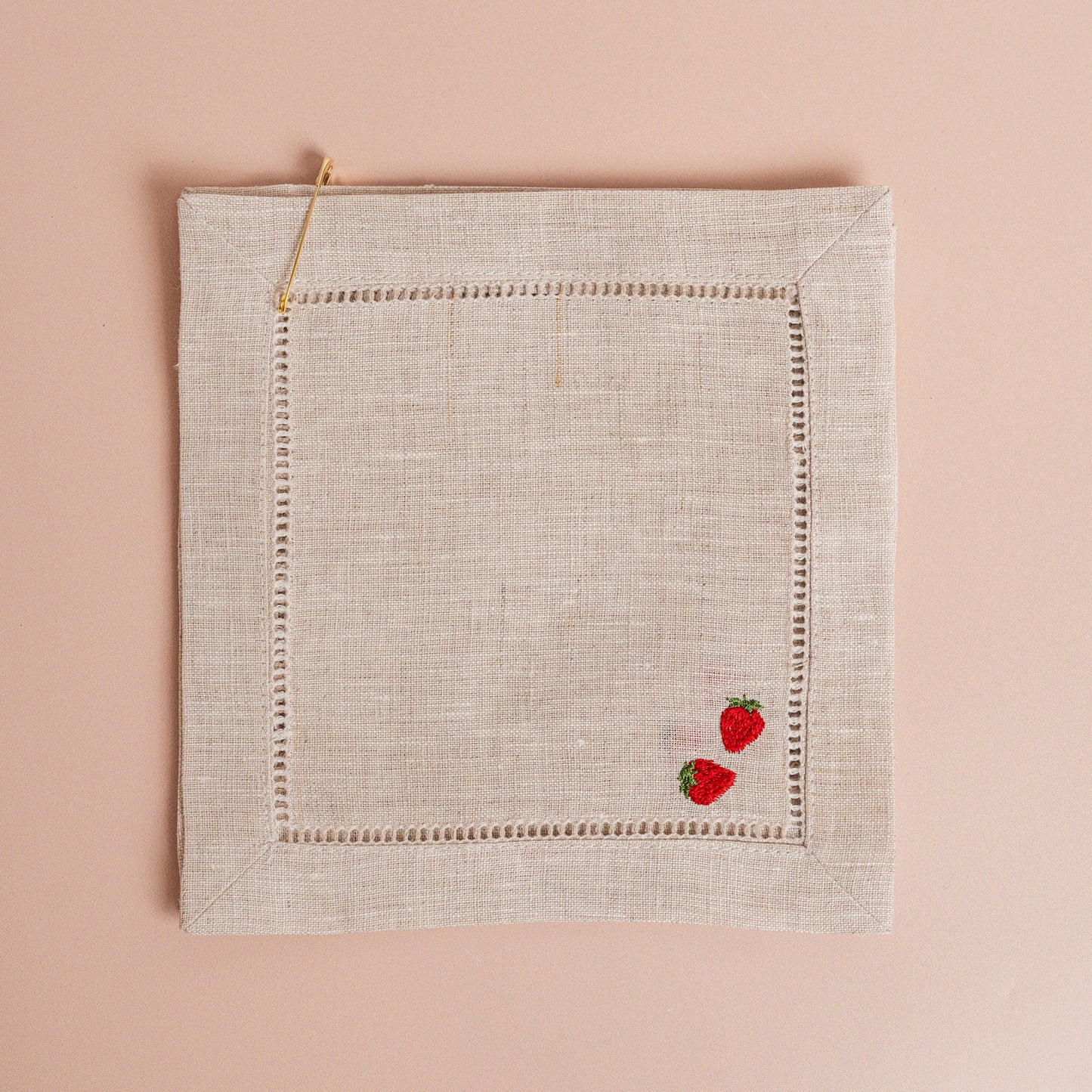 Strawberry Cocktail Napkins S/4