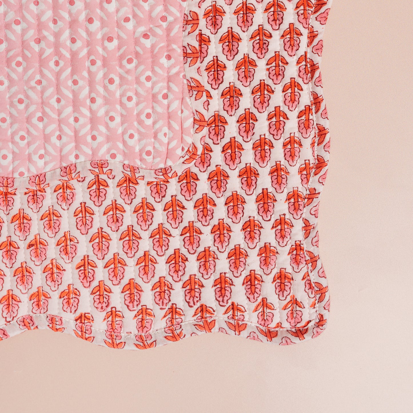 Pink Quilted Placemats - S/2