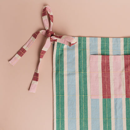 Short Striped Apron