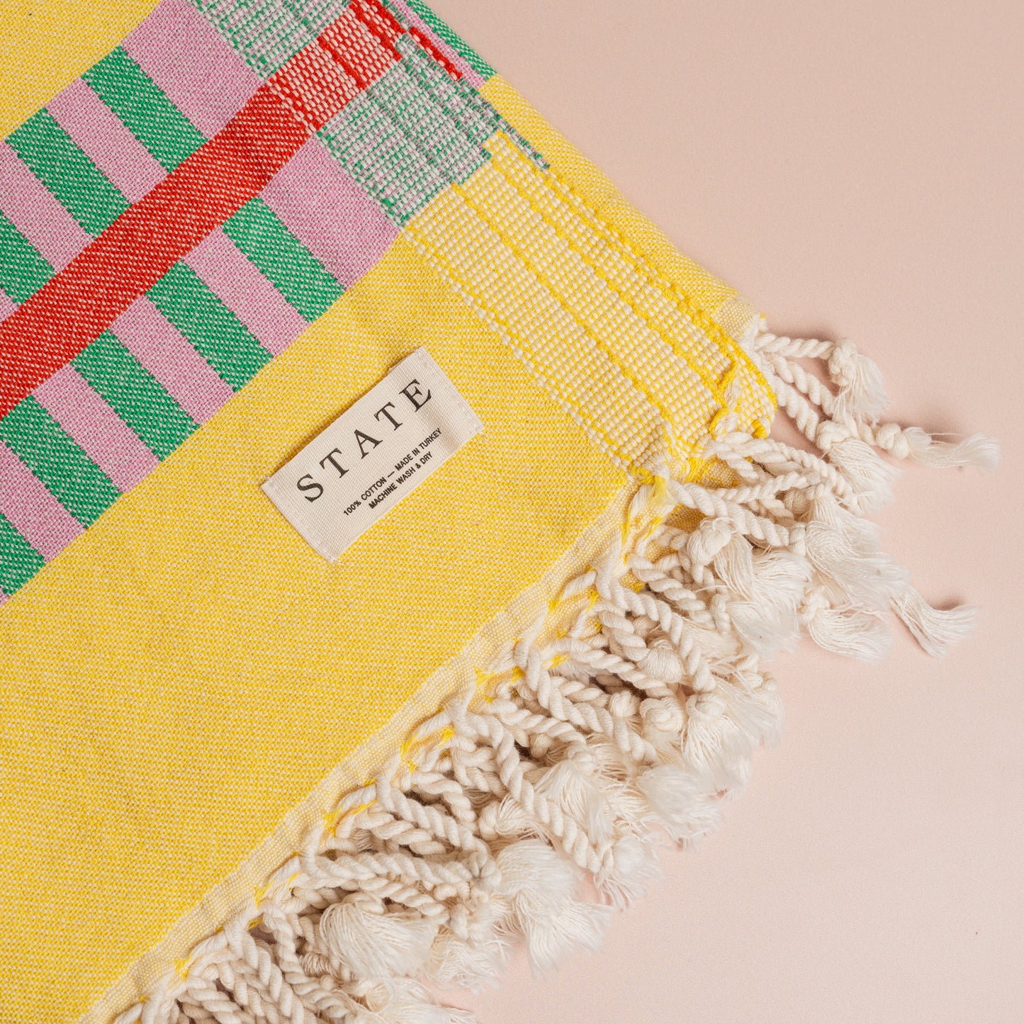 LATTICE TURKISH TOWEL:  LEMON SPRITZ