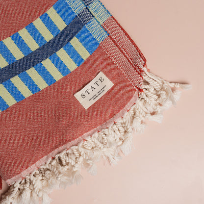 LATTICE TURKISH TOWEL: RUM PUNCH