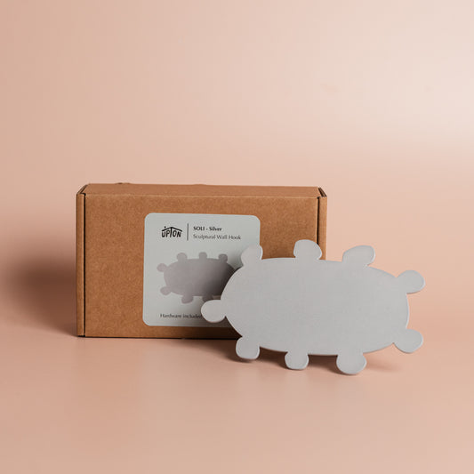 SOLI - Matte Silver | Wall Hook