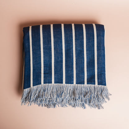 Koko Driftweave Turkish Towel - Navy