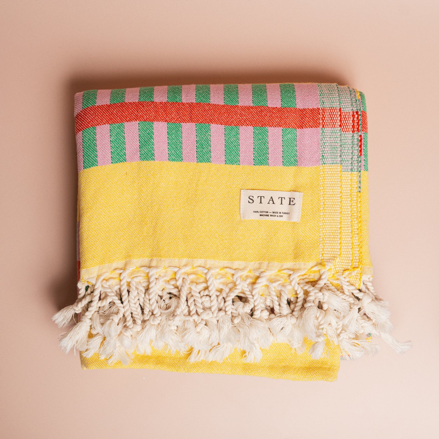 LATTICE TURKISH TOWEL:  LEMON SPRITZ