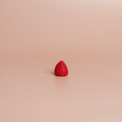 Beeswax Strawberry Birthday Candles