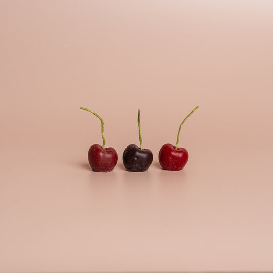 Dark Cherry Beeswax Birthday Candles