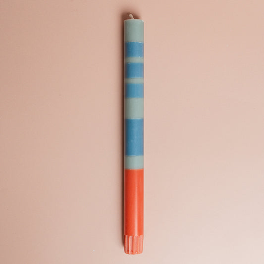 Pompadour & Rust Dinner Candles - S/4