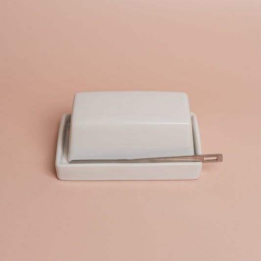 Butter Dish - White
