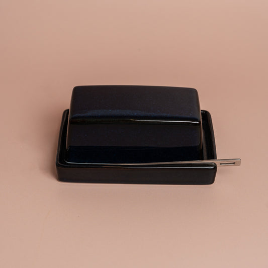 Butter Dish - Blue Jeans