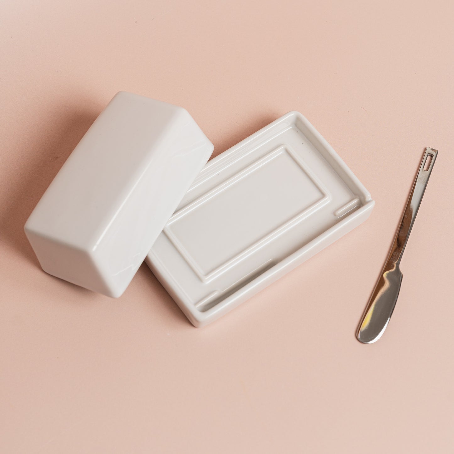 Butter Dish - White