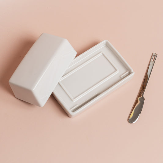 Butter Dish - White