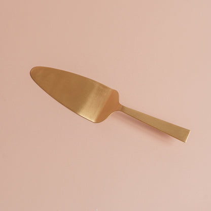 Brass Gold Cake Server