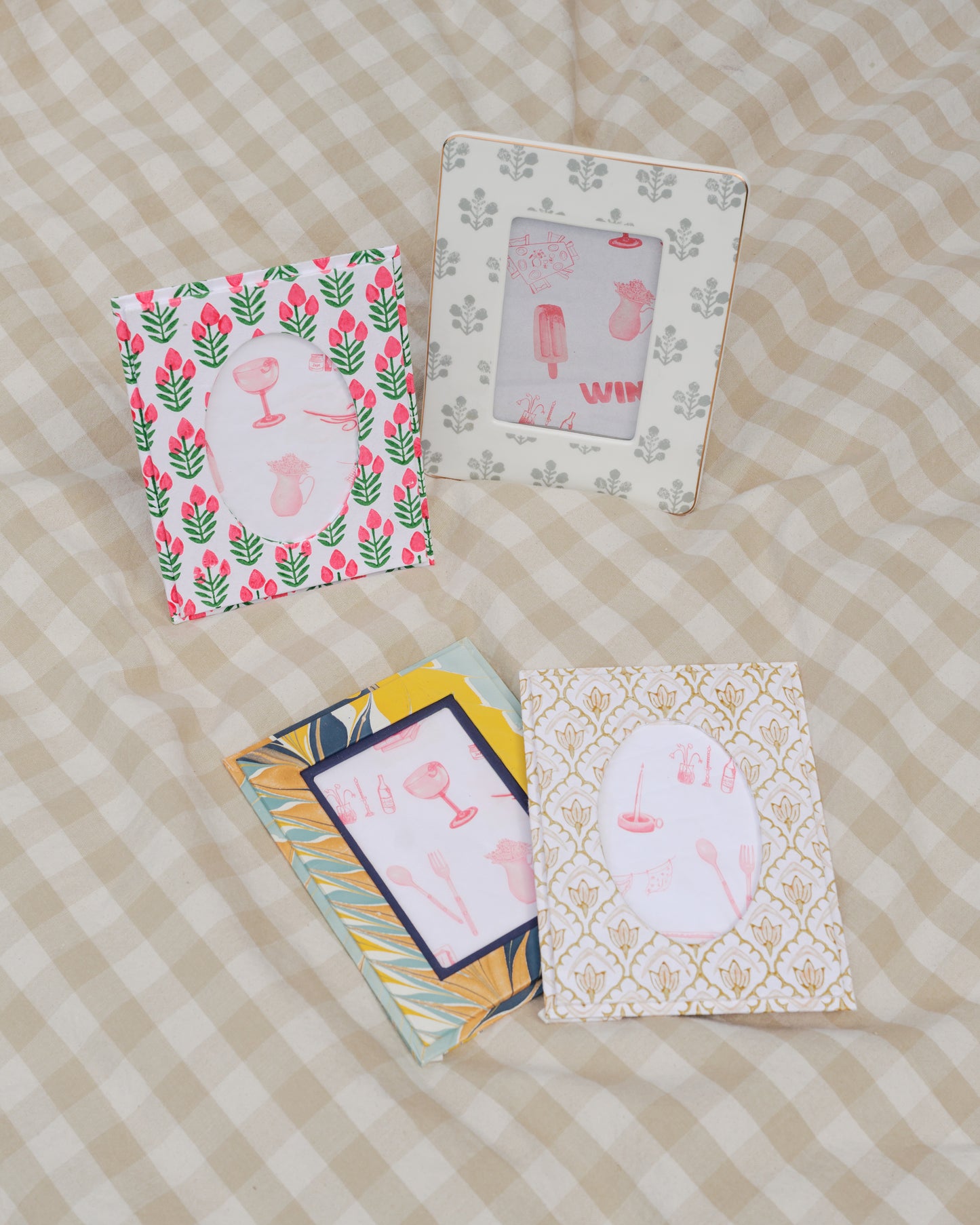 Blockprint Picture Frame
