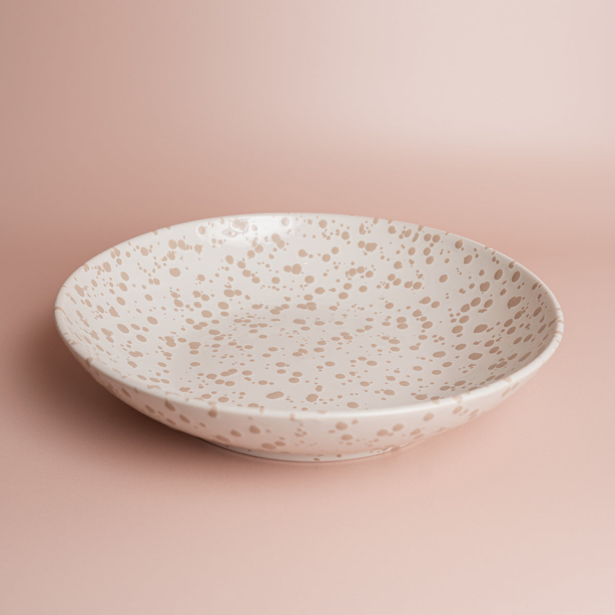 Dune Splatter Low Serving Bowl