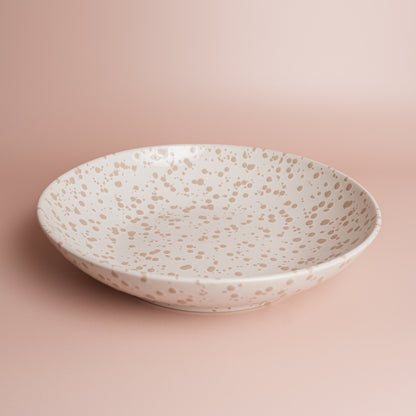 Dune Splatter Low Serving Bowl