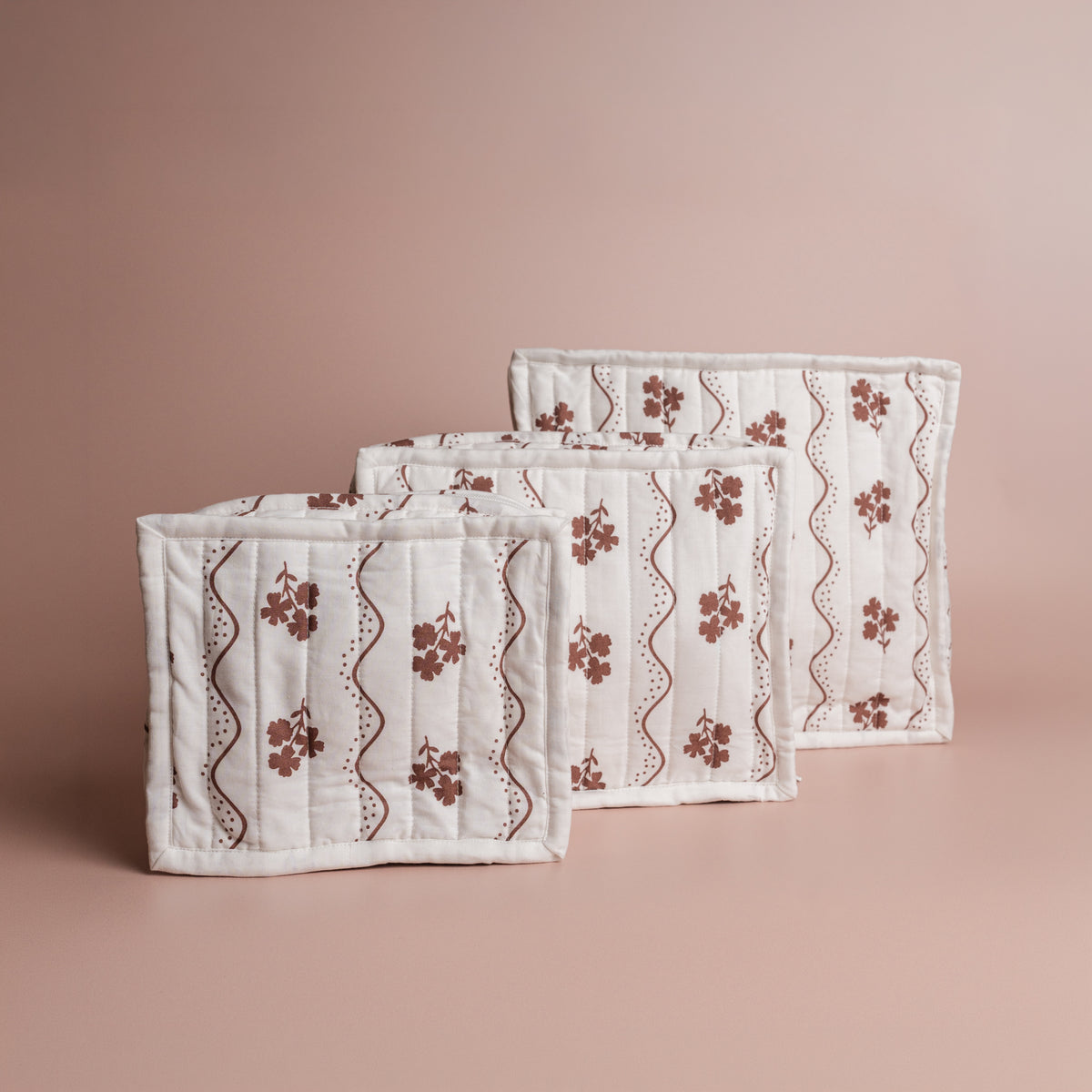 Beatrice Chocolate Floral Stacking Travel Set