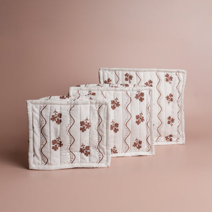 Beatrice Chocolate Floral Stacking Travel Set