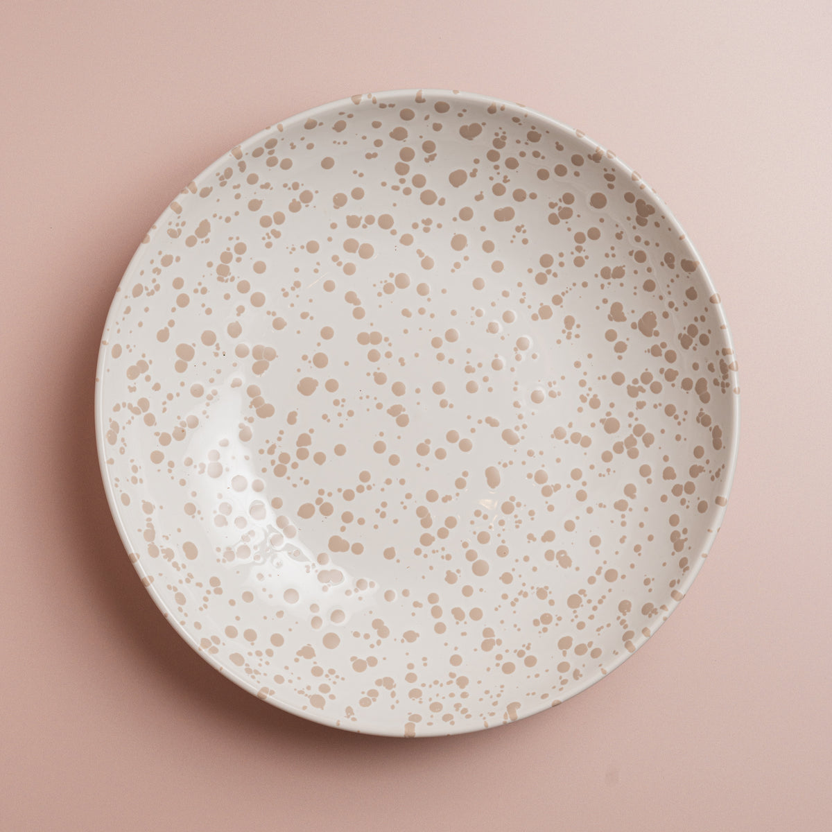 Dune Splatter Low Serving Bowl