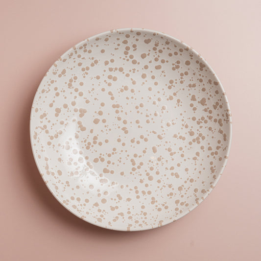 Dune Splatter Low Serving Bowl