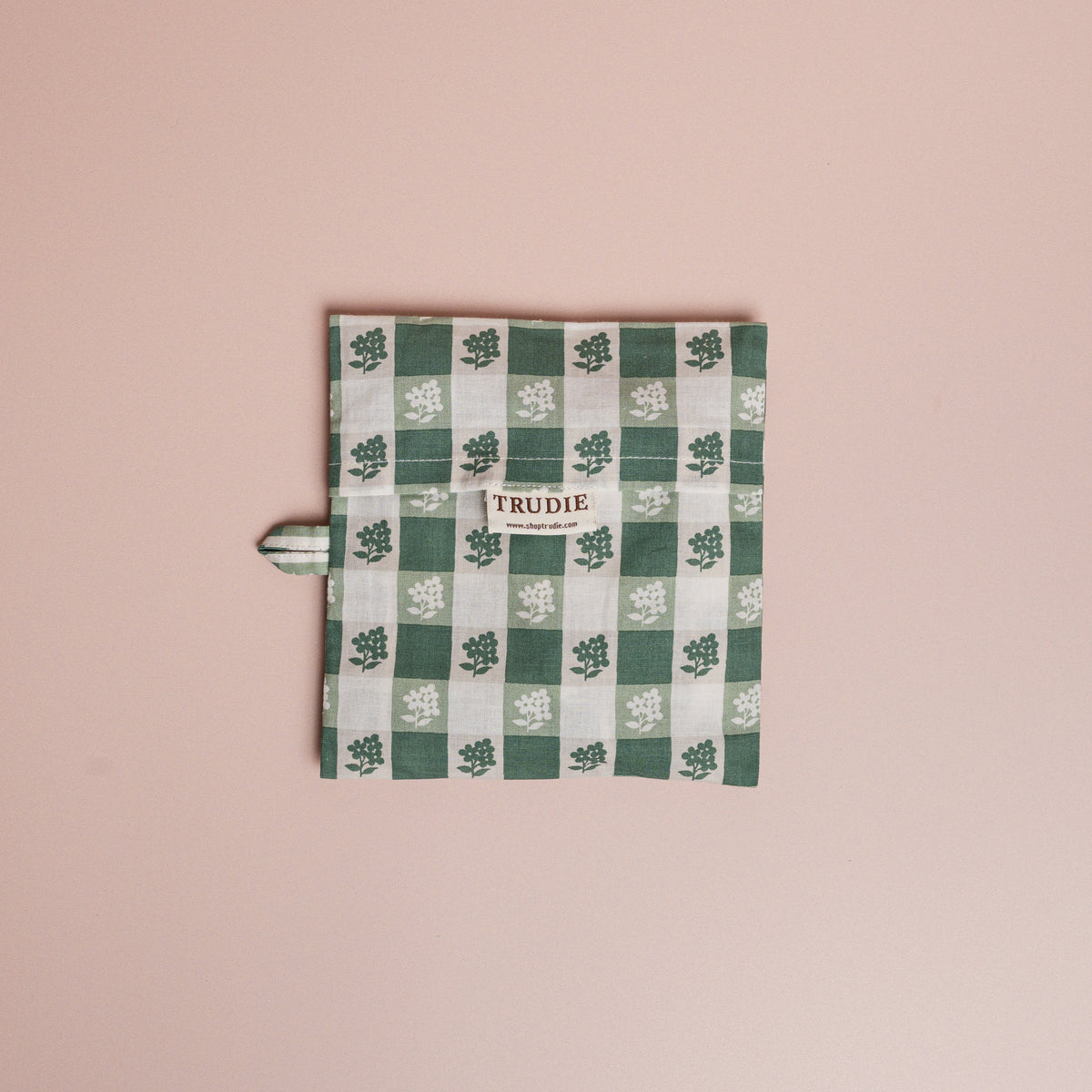 Virginia Stripe Green Wine Gift Bag