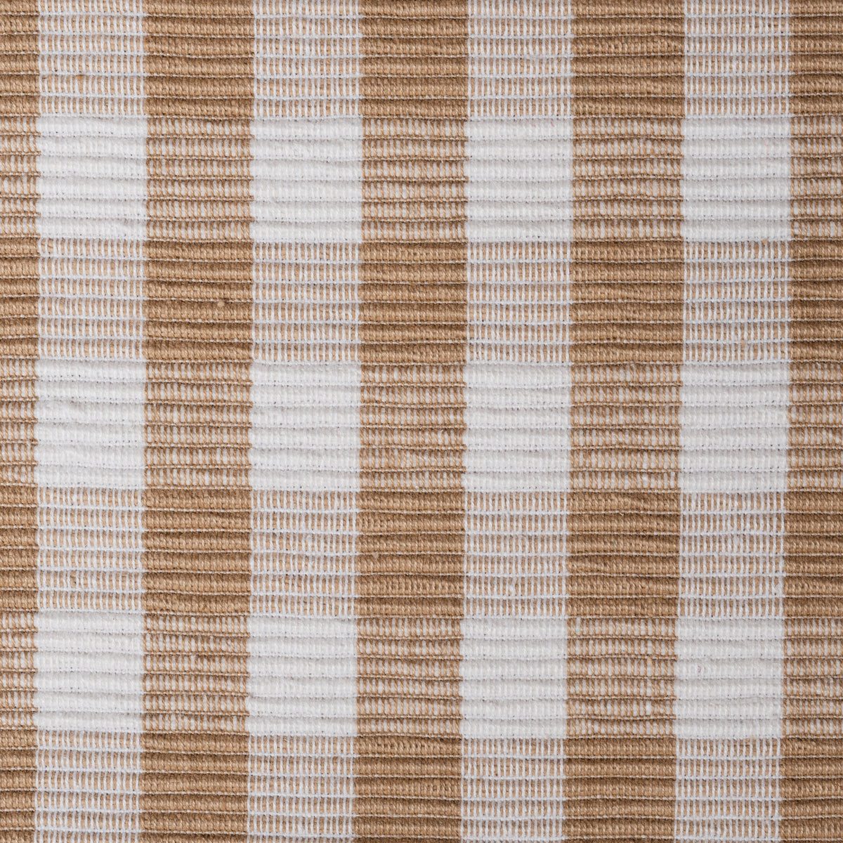 Buffalo Beige Check Table Runner Ribbed