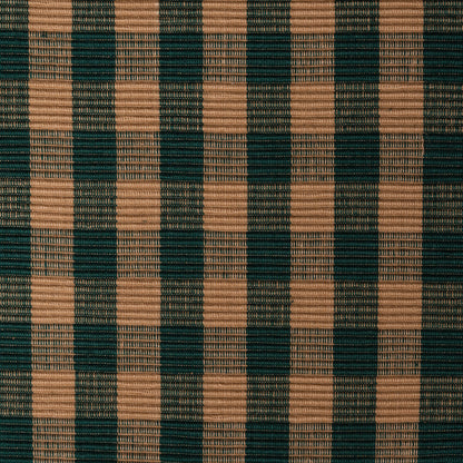Green Check Table Runner Ribbed