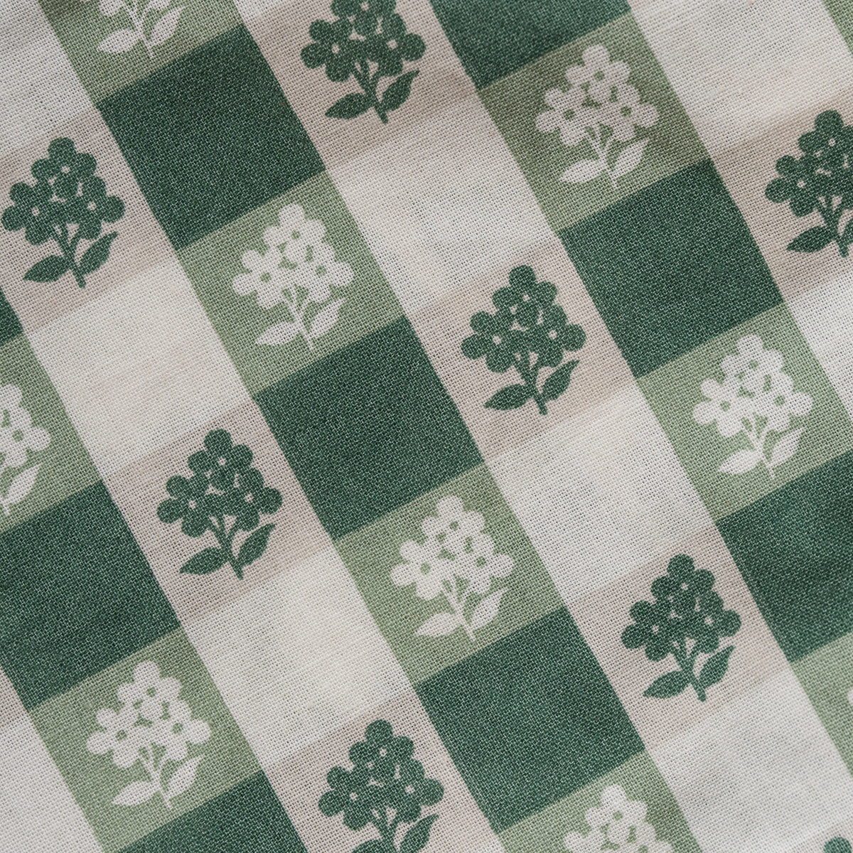 Virginia Green Round Tablecloth