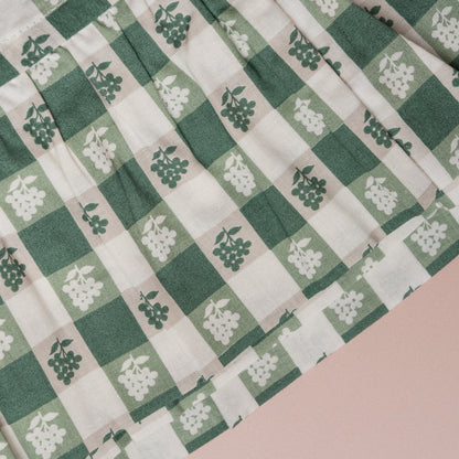 Virginia Green Round Tablecloth