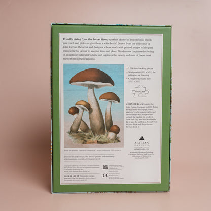 John Derian Paper Goods: Mushrooms 1,000-Piece Puzzle