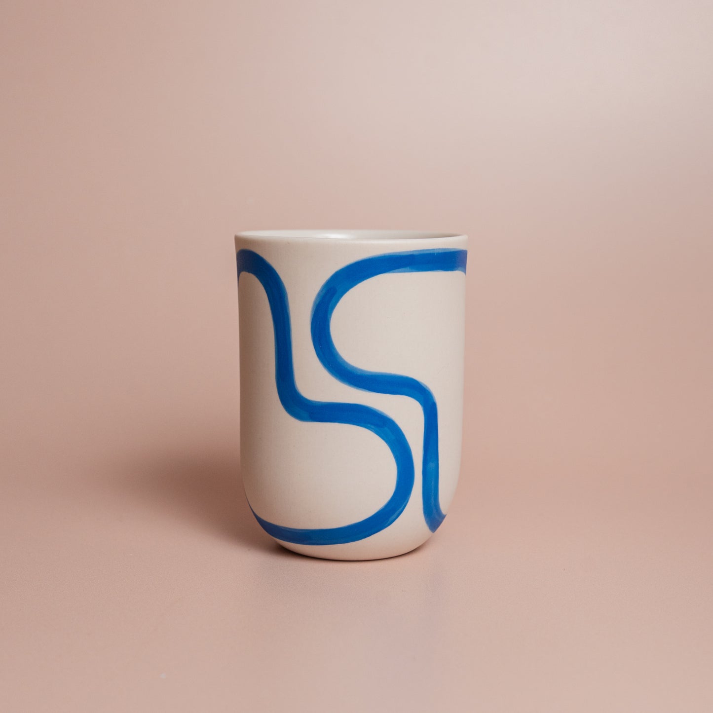 Cobalt Outline Coffee Cup