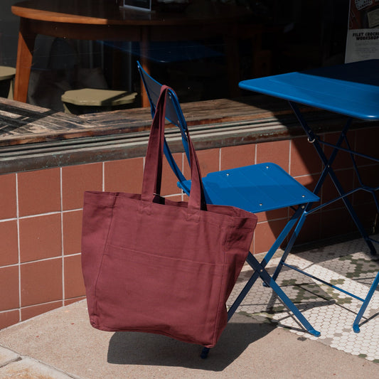 Box Tote: Fig