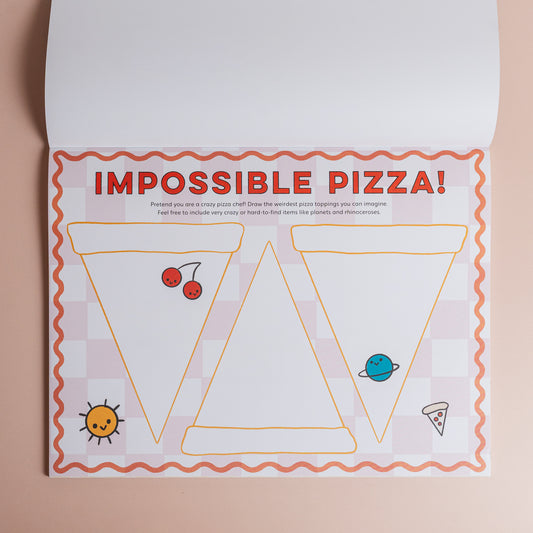 Eat Drink Color Draw! Activity Placemats
