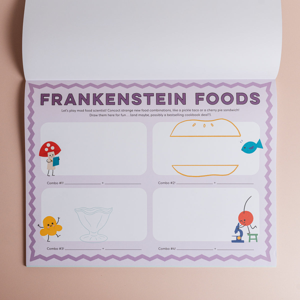 Eat Drink Color Draw! Activity Placemats